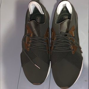 Olive Green Puma Sneakers